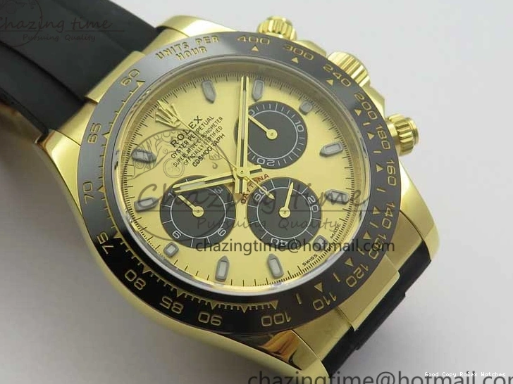 Best AAA Replica Sites YG (Free Black Noob V3 Edition SS Best Strap Strap) Dial Vibrant Daytona YG 116518 904L Plated Extra on 3208 Rubber 1:1 Black SA4130 Case 0117
